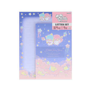 サンスター文具 (限定)レターセット リトルツインスターズ 夜空 S8908320 サンスター文具 (限定)レターセット リトルツインスターズ 夜空 S8908320
