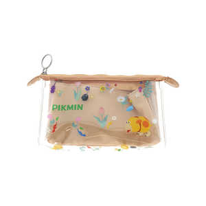 サンスター文具 クリアポーチ マチ mitte(ミッテ) ピクミン ベージュ S2336596 サンスター文具 クリアポーチ マチ mitte(ミッテ) ピクミン ベージュ S2336596