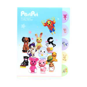 サンスター文具 (限定)ダイカットクリアファイル5P PostPet 集合 S2174456 サンスター文具 (限定)ダイカットクリアファイル5P PostPet 集合 S2174456
