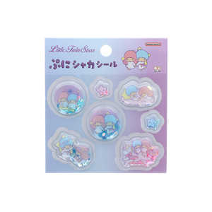 サンスター文具 (限定)ぷにシャカシール リトルツインスターズ ラベンダー S8813884 サンスター文具 (限定)ぷにシャカシール リトルツインスターズ ラベンダー S8813884