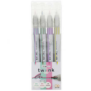 サンスター文具 2色線ペン 4本セットD twiink(ツインク) S4540859