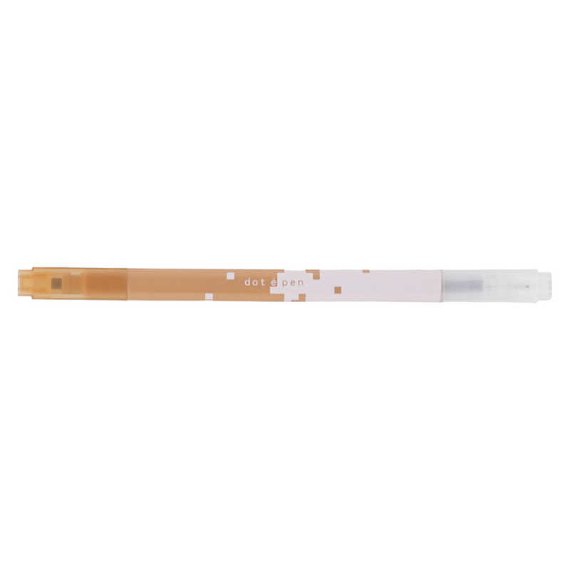 サンスター文具 サンスター文具 四角マーカー dot e pen(ドット･エ･ペン) ブラウン S4541510 S4541510