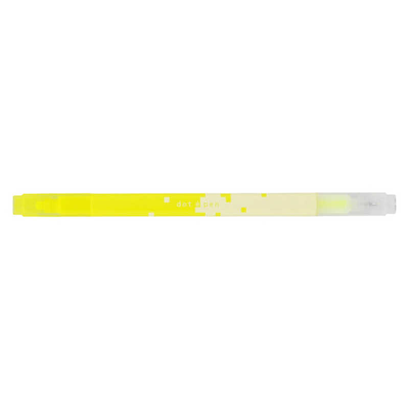 サンスター文具 サンスター文具 四角マーカー dot e pen(ドット･エ･ペン) 蛍光イエロー S4541537 S4541537