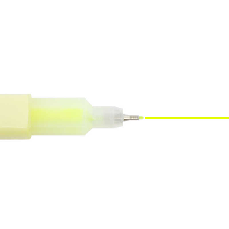 サンスター文具 サンスター文具 四角マーカー dot e pen(ドット･エ･ペン) 蛍光イエロー S4541537 S4541537