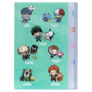 サンスター文具 ダイカットクリアファイル5P 僕のヒーローアカデミア×サンリオキャラクターズ A S2136953 サンスター文具 ダイカットクリアファイル5P 僕のヒーローアカデミア×サンリオキャラクターズ A S2136953