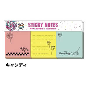 サンスター文具 付箋メモパッド PARTY TIME キャンディ S2840391 サンスター文具 付箋メモパッド PARTY TIME キャンディ S2840391