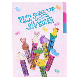 サンスター文具 クリアファイルA5 3P PEZ2 A S2138697 サンスター文具 クリアファイルA5 3P PEZ2 A S2138697