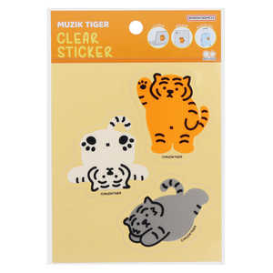 サンスター文具 クリアステッカー MUZIK TIGER 2 A S8590974 サンスター文具 クリアステッカー MUZIK TIGER 2 A S8590974