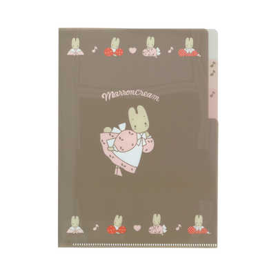 サンスター文具 (限定)クリアファイルA53P レトロ SC5 マロンクリーム