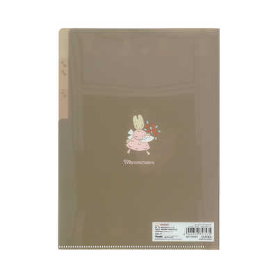 サンスター文具 (限定)クリアファイルA53P レトロ SC5 マロンクリーム