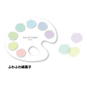 サンスター文具 絵の具パレット風シール パレットーン ふわふわ綿菓子 S8591830 サンスター文具 絵の具パレット風シール パレットーン ふわふわ綿菓子 S8591830