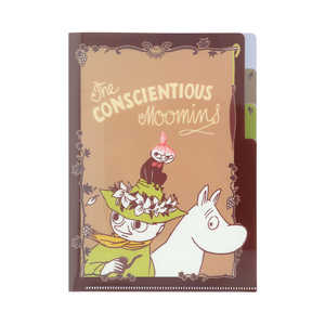 サンスター文具 クリアファイルA5 3ポケット MOOMIN 24AW チョコレート S2172097 サンスター文具 クリアファイルA5 3ポケット MOOMIN 24AW チョコレート S2172097