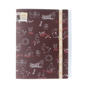 サンスター文具 ゴムバンド付ファイル MOOMIN 24AW チョコレート S2172135 サンスター文具 ゴムバンド付ファイル MOOMIN 24AW チョコレート S2172135
