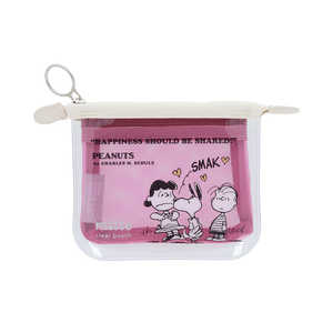 サンスター文具 (限定)クリアポーチミニ フラット mitte PEANUTS AMERICAN TASTE 11 ピンク S2335565 サンスター文具 (限定)クリアポーチミニ フラット mitte PEANUTS AMERICAN TASTE 11 ピンク S2335565
