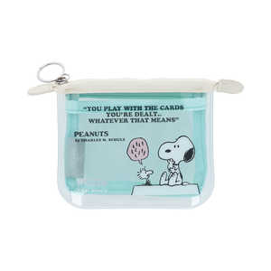 サンスター文具 (限定)クリアポーチミニ フラット mitte PEANUTS AMERICAN TASTE 11 ライトブルー S2335573 サンスター文具 (限定)クリアポーチミニ フラット mitte PEANUTS AMERICAN TASTE 11 ライトブルー S2335573