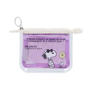 サンスター文具 (限定)クリアポーチミニ フラット mitte PEANUTS AMERICAN TASTE 11 バイオレット S2335581 サンスター文具 (限定)クリアポーチミニ フラット mitte PEANUTS AMERICAN TASTE 11 バイオレット S2335581