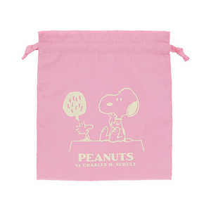 サンスター文具 (限定)パフプリント巾着 PEANUTS AMERICAN TASTE 11 ピンク S2335620 サンスター文具 (限定)パフプリント巾着 PEANUTS AMERICAN TASTE 11 ピンク S2335620