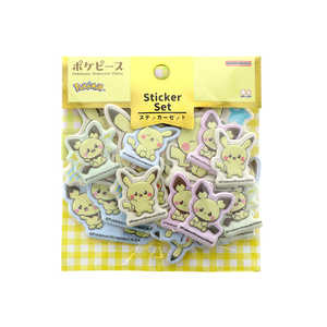 サンスター文具 (限定)ステッカーセット ポケピース ピカチュウ&ピチュー S8814198 サンスター文具 (限定)ステッカーセット ポケピース ピカチュウ&ピチュー S8814198