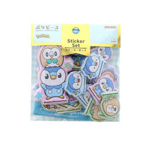 サンスター文具 (限定)ステッカーセット ポケピース ポッチャマ&モクロー S8814201 サンスター文具 (限定)ステッカーセット ポケピース ポッチャマ&モクロー S8814201