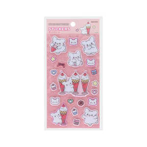 サンスター文具 (限定)ぷっくりシール はなまるおばけ ピンク S8814341 サンスター文具 (限定)ぷっくりシール はなまるおばけ ピンク S8814341