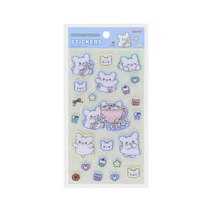 サンスター文具 (限定)ぷっくりシール はなまるおばけ ブルー S8814350 サンスター文具 (限定)ぷっくりシール はなまるおばけ ブルー S8814350