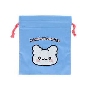 サンスター文具 (限定)サガラ刺繍巾着 はなまるおばけ ブルー S2337223 サンスター文具 (限定)サガラ刺繍巾着 はなまるおばけ ブルー S2337223
