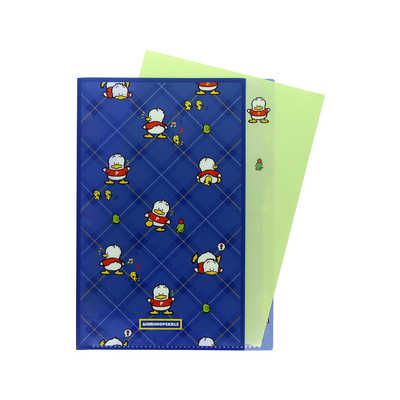 サンスター文具 (限定)ダイカットクリアファイル5P レトロ SC4 あひる 