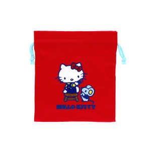 サンスター文具 (限定)サガラ刺繍巾着 レトロ SC4 ハローキティ S2337258 サンスター文具 (限定)サガラ刺繍巾着 レトロ SC4 ハローキティ S2337258