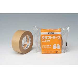 積水化学工業 クラフトテープ NO.500 1個包装 50×50 K51X13 積水化学工業 クラフトテープ NO.500 1個包装 50×50 K51X13