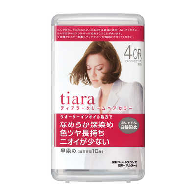 資生堂 TIARA (ティアラ) クリームヘアカラー 4OR オレンジがかった