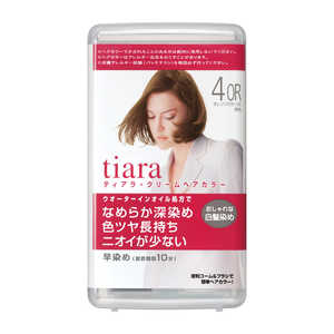 資生堂 TIARA (ティアラ) クリームヘアカラー 4OR オレンジがかった栗色 資生堂 TIARA (ティアラ) クリームヘアカラー 4OR オレンジがかった栗色