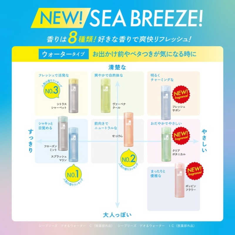 ファイントゥデイ ファイントゥデイ SEA BREEZE(シーブリーズ)デオ&ウォーター C せっけん 160mL【医薬部外品】 せっけんの香り  