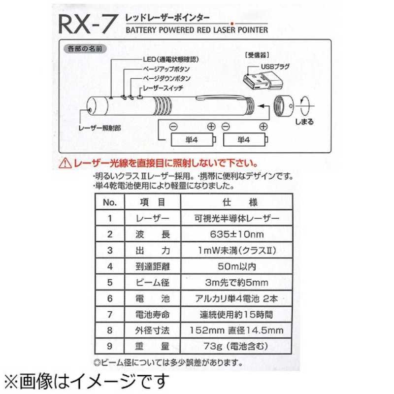 サクラクレパス サクラクレパス ラビット パワーポイントページ送り機能付レーザーポインター RX‐7 RX‐7