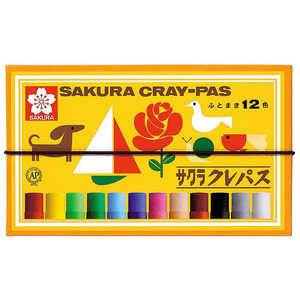 サクラクレパス サクラ クレパス 太巻12色 LP12R