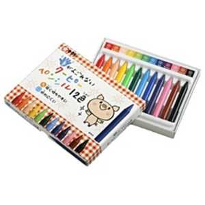 サクラクレパス [クーピーペンシル] 手がよごれないクーピーペンシル12色 FYS12 テガヨゴレナイクｰピｰペ