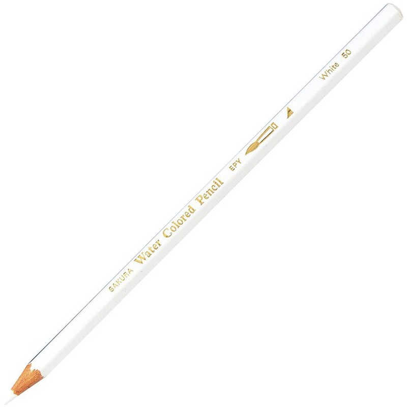 サクラクレパス ブランド激安セール会場 最新アイテム 水彩色鉛筆単色 EPY#50 ホワイト