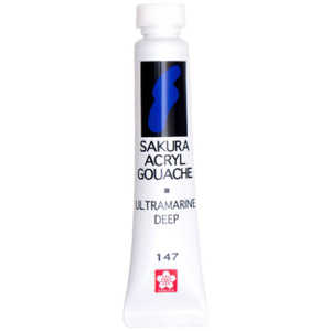 サクラクレパス アクリルガッシュ12ml ウルトラマリンD AGW#147 サクラクレパス アクリルガッシュ12ml ウルトラマリンD AGW#147