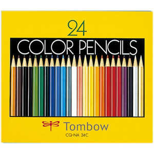 トンボ鉛筆 色鉛筆紙箱24色NA CQNA24C