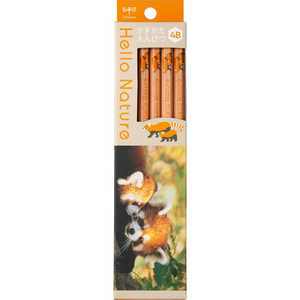 トンボ鉛筆 かきかた鉛筆 4B レッサーパンダ Hello Nature(ハローネイチャー) KB-KHNLP2-4B トンボ鉛筆 かきかた鉛筆 4B レッサーパンダ Hello Nature(ハローネイチャー) KB-KHNLP2-4B