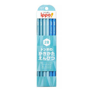 トンボ鉛筆 かきかた鉛筆プレーン C柄 2B ippo! KB-KPC01-2B