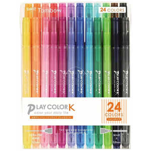 トンボ鉛筆 [サインペン]プレイカラーK 24色セット 24色パック GCF012