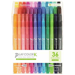 トンボ鉛筆 [サインペン]プレイカラーK 36色セット 36色パック GCF013