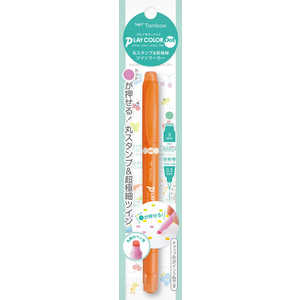 トンボ鉛筆 [水性サインペン]プレイカラードット GCE-127 オレンジ