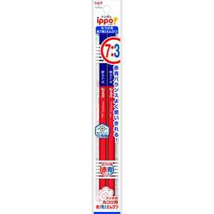 トンボ鉛筆 赤青鉛筆まるつけ用赤青7/32Pパック BCA-263