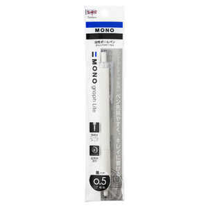 トンボ鉛筆 油性ボールペン0.5(パック品) MONO graph Lite(モノグラフライト) スモーキーホワイト FCF112A トンボ鉛筆 油性ボールペン0.5(パック品) MONO graph Lite(モノグラフライト) スモーキーホワイト FCF112A