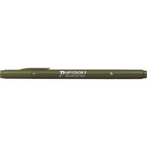 トンボ鉛筆 プレイカラー2 オリーブ WSTP43
