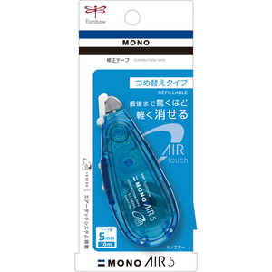 トンボ鉛筆 修正テープ モノエアー つめ替えタイプ 5mm ブルー CT-CAX5C40 トンボ鉛筆 修正テープ モノエアー つめ替えタイプ 5mm ブルー CT-CAX5C40