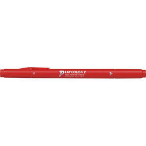 トンボ鉛筆 プレイカラー2 赤 WSTP25