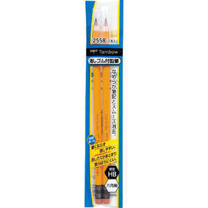 トンボ鉛筆 ゴム付鉛筆HBキャップ付2Pパック ACB-260 トンボ鉛筆 ゴム付鉛筆HBキャップ付2Pパック ACB-260