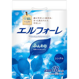 大王製紙 エルフォーレ トイレットティシュー (18ロール/シングル) 大王製紙 エルフォーレ トイレットティシュー (18ロール/シングル)